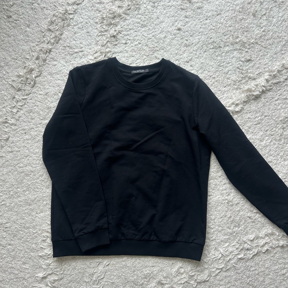Reactive Black Crewneck Sweater